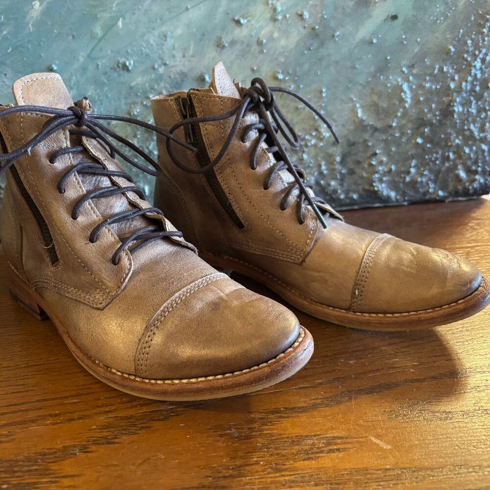 Bed Stu Bonnie Cobbler Ankle Boots in Rustic Tan - Picture 5 of 10